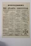 SUPPLEMENT TO THE ATLANTA CONSTITUTION. REPORT OF THE ANALYSES AND ESTIMATION OF VALUE OF TEN DIFFERENT COMMERCIAL FERTILIZERS, FOR THE GEORGIA STATE AGRICULTURE SOCIETY. B.H. WHITE, PROFESSOR OF ANALYTICAL CHEMISTRY IN THE GEORGIA STATE COLLEGE OF AGRICULTURE AND THE MECHANIC ARTS