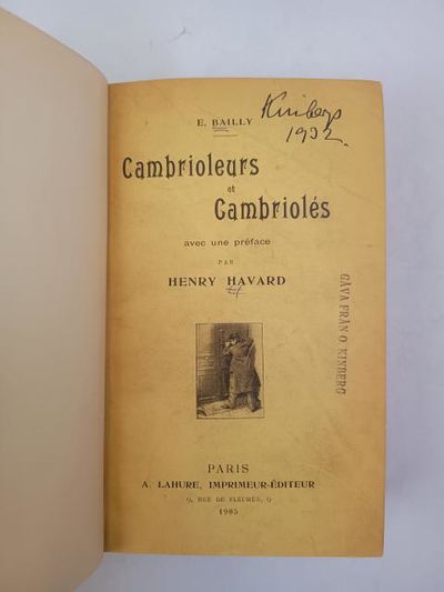Cambrioleurs et Cambriolés avec une préface par Henry Havard. (photo 2)