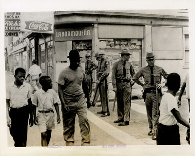 RIOTING IN ROCHESTER, NEW YORK (1964) Press photo