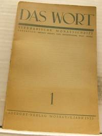 Das Wort. 1/1937. Literarische Monatsschrift.