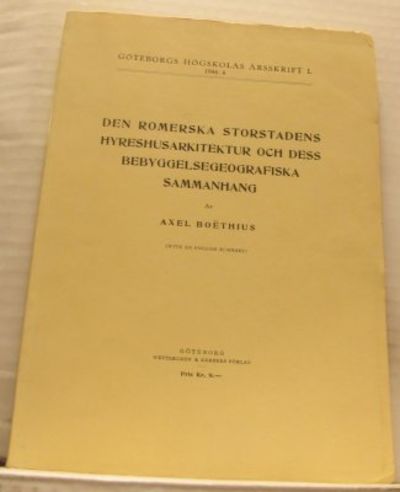 Den romerska storstadens hyreshusarkitektur och…