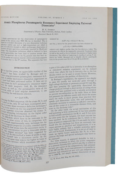 Atomic Phosphorus Paramagnetic Resonance Experiment Employing Universal Dissociator (+) Paramagnetic Resonance Reorientation of Atoms and Ions Aligned by Electron Impact (+) Slow Spin Relaxation of Optically Polarized Sodium Atoms (+) Modulation of a ... - [DEVELOPMENT OF THE ION TRAP] (photo 2)