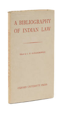 A Bibliography of Indian Law