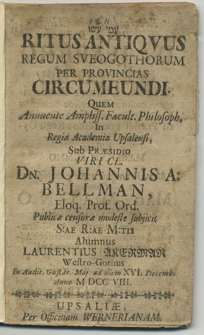 Ritus antiqvus regum Sveogothorum per provincias…