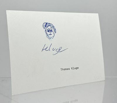 Original tegning og autograf.