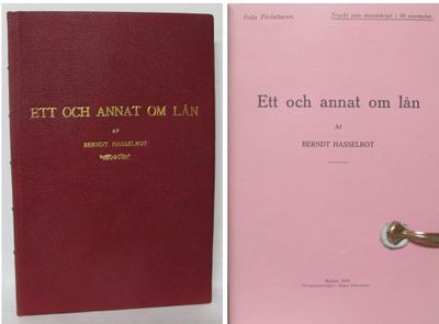 Ett och annat om lån.