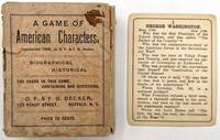 A Game of American Characters" -- 1908 Patriotic Classroom Trivia Card Game
