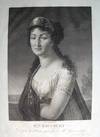 Mlle. Raucourt D'après le Portrait peint par Mr. Gros en 1796 ... Gravée par Ruotte