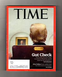 image of Time Magazine - July 25, 2016. Donald Trump Gut Check; A New Blue; Elie Wiesel; Theresa May; South Sudan; Pokemon Go; Jason Day & Jordan Spieth; Serena Williams; Ghostbusters; Back to Nature