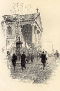 image of Fine Original 1922 Print of the Eastern Portico St. Paul's Chapel , New York by O. R. Eggers