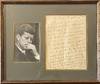 Handwritten Manuscript - Partial Draft from 1955 Speech