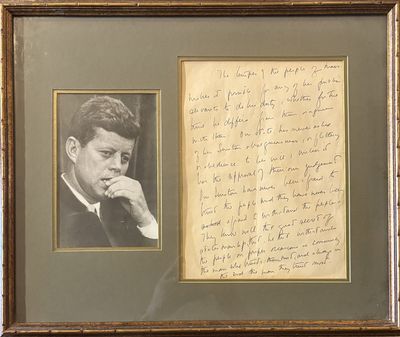 Handwritten Manuscript - Partial Draft from 1955 Speech