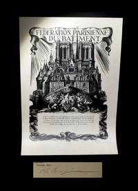 [Affiche lithographie] Fdration parisienne du btiment.