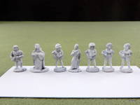 HUMANS: 7 Grenadier Gamma World miniatures by staff - 1979