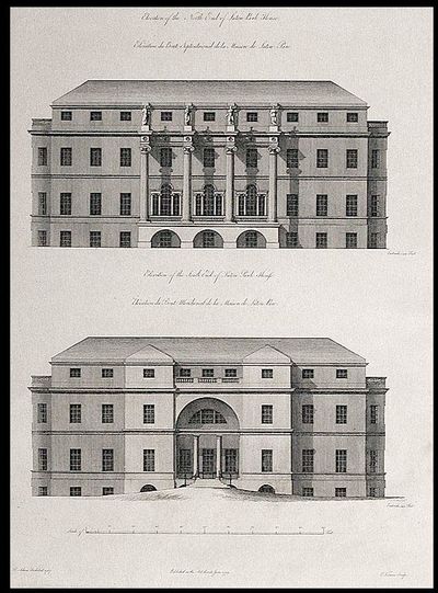 Elevation of the North End of Luton Park House... Elevation of the South End of Luton Park House