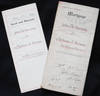 2 mortgage documents involving John K. Cuming, Alphonse A. Brunner, and a brick house at 1736 Grove St., Philadelphia