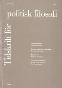 Politisk filosofi nr 2/1998.