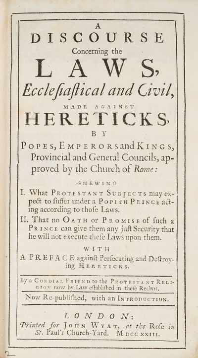 A Discourse Concerning the Laws [and Five Other Titles]