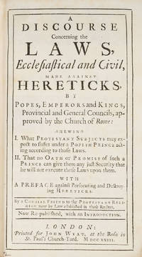 A Discourse Concerning the Laws [and Five Other Titles]