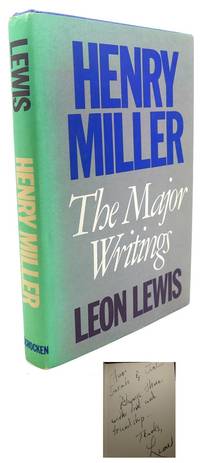 HENRY MILLER :  Signed 1st