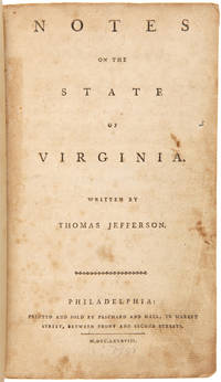 image of NOTES ON THE STATE OF VIRGINIA