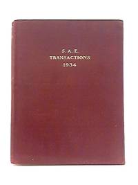 S.A.E Transactions: Volume 29 by Anon - 1934