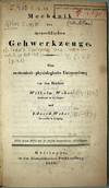 Mechanik der menschlichen Gehwerkzeuge. 2 vols (text and atlas)