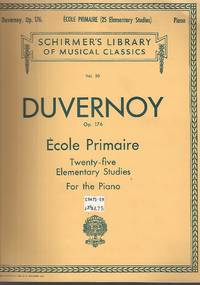 Duvernoy Vol 50 Ecole Primaire (25 Elementary Studies), Op. 176: Piano Solo