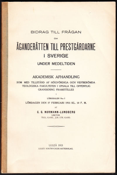 Bidrag till frågan om äganderätten till…