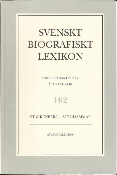 Svenskt Biografiskt Lexikon. Häfte 162 [=Band 33]…