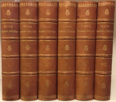 Grundtvigs poetiske Skrifter. Bind I, III, IV, V,…