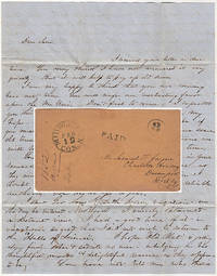 Letter from a student at Wesleyan University to a friend attending Charlotte Academy describing admission requirements and encouraging him to attend Wesleyan the following term by A. Merwin - 1852