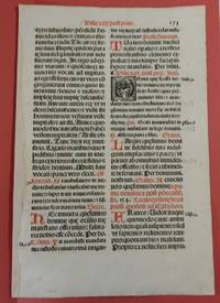 Early Printed leaf from a Missale Romanum