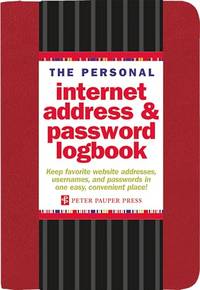 The Personal Internet Address & Password Logbook (removable cover band for security)