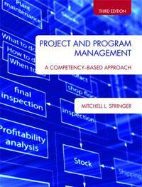 Project and Program Management : A Competency-Based Approach