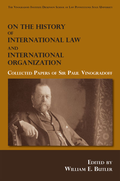 On the History of International Law and International Organization..
