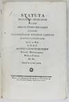 Statuta Ecclesiae Mexicanae Necon Ordo in Choro Servandus Curante Vallisolentanae Ecclesiae Capitulo Sumptus Suppeditante