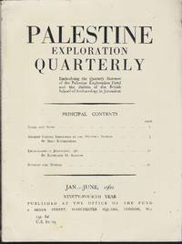 Palestine exploration quarterly, 1962 jan.- june