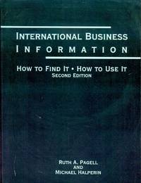 cover of International Business Information: How To Find It, How To Use It