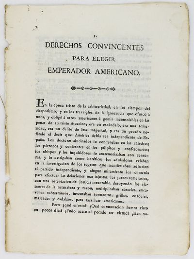 Derechos Convincentes para Elegir Emperador Americano [caption title]