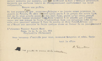 Albert Einstein, Reaffirming E=MC2, Does Not Think the Radiation Must Power This Process and Is Skeptical that Radium Breakdown is the Source of Power of the Sun and Stars