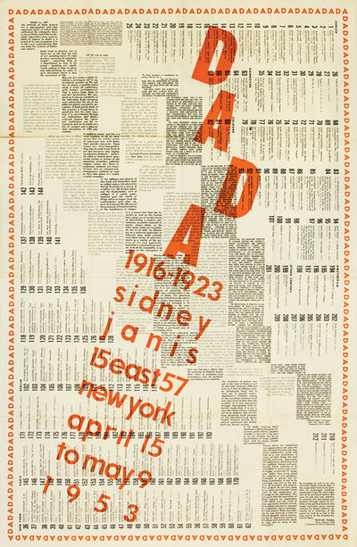 International DADA Exhibition 1916-1923.