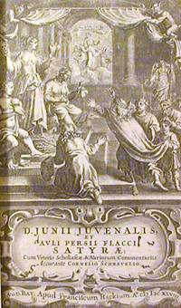 D. Junii Juvenalis et Avli Persii Flacci Satyrae by Juvenalis, Decimus Junius, & Persius Flaccus (Cornelio Schrevelio, ed.) - 1648