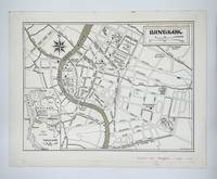 [Original Illustration]: Map Endleaves for Alec Waugh's Bangkok: The Story of a City