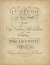 [W. IIa, 1]. Quatuor en Sol-mineur [Parts]