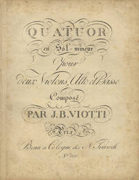 [W. IIa, 1]. Quatuor en Sol-mineur [Parts]