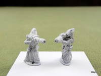 HOODED CRYPTIC ALLIANCE w BLASTER RIFLES: 2 Grenadier Gamma World miniatures