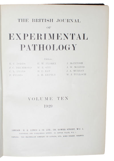 On the Antibacterial Action of Cultures of a Penicillium, with special reference to their use in the Isolation of B. Influenzae. [In: British Journal of Experimental Pathology, Vol. X, No. 3]. - [THE DISCOVERY OF PENICILLIN] (photo 2)