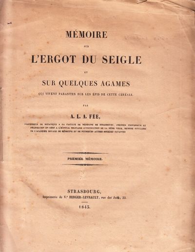 Mémoire sur l’ergot du seigle et sur quelques…