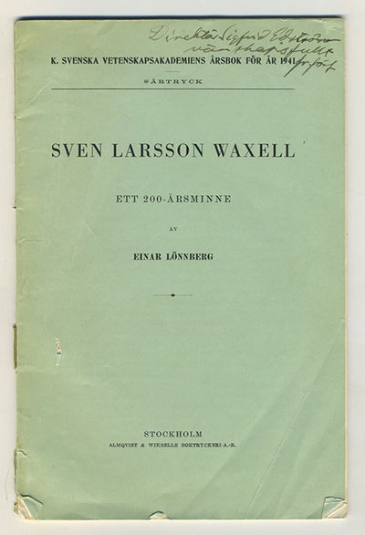 Sven Larsson Waxell. Ett 200-årsminne. Särtryck…